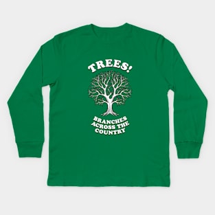 Trees - Branches Across The Country Kids Long Sleeve T-Shirt